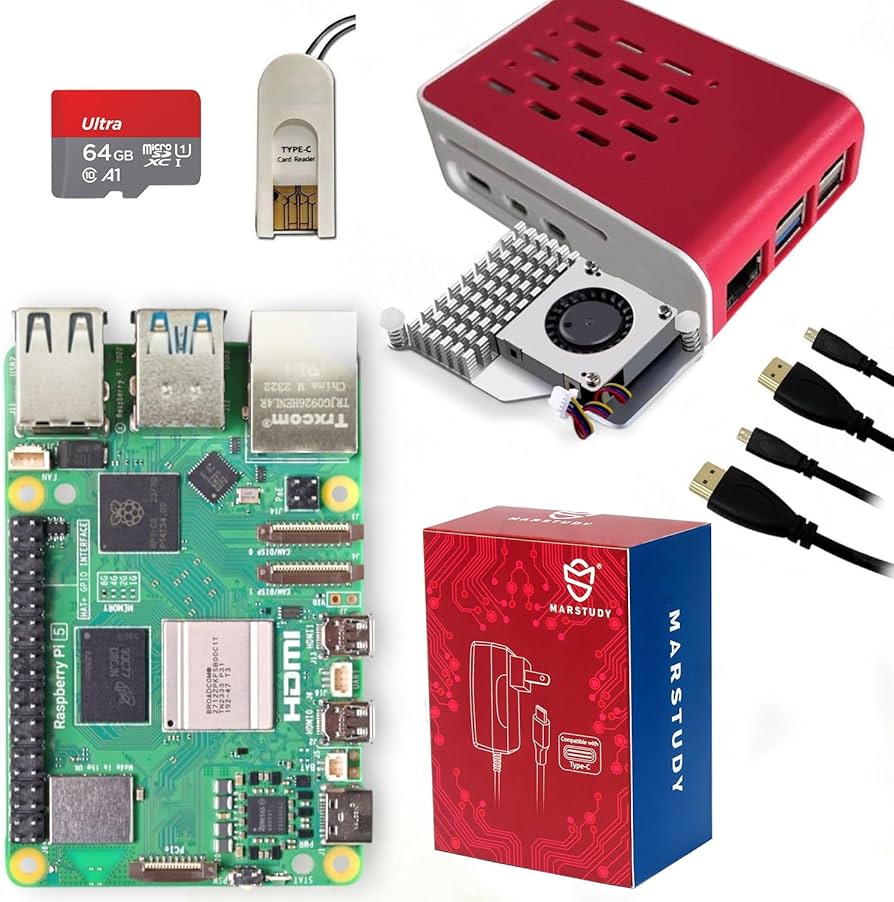 Amazon.co.jp: Marstudyラズベリーパイ5 8GB PCIe M.2 NVMe キット