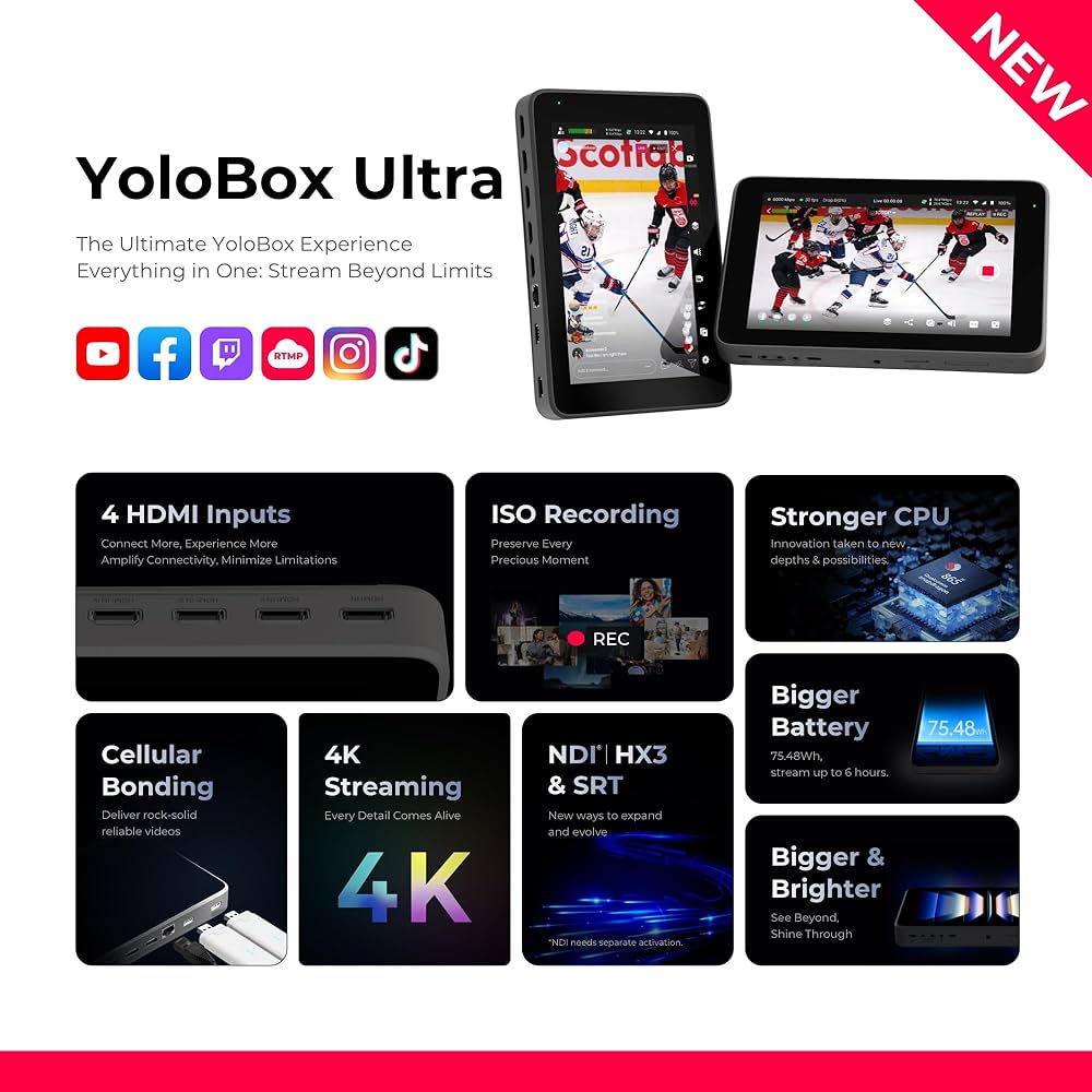 Amazon.com: YoloLiv YoloBox Ultra, The Ultimate Horizontal