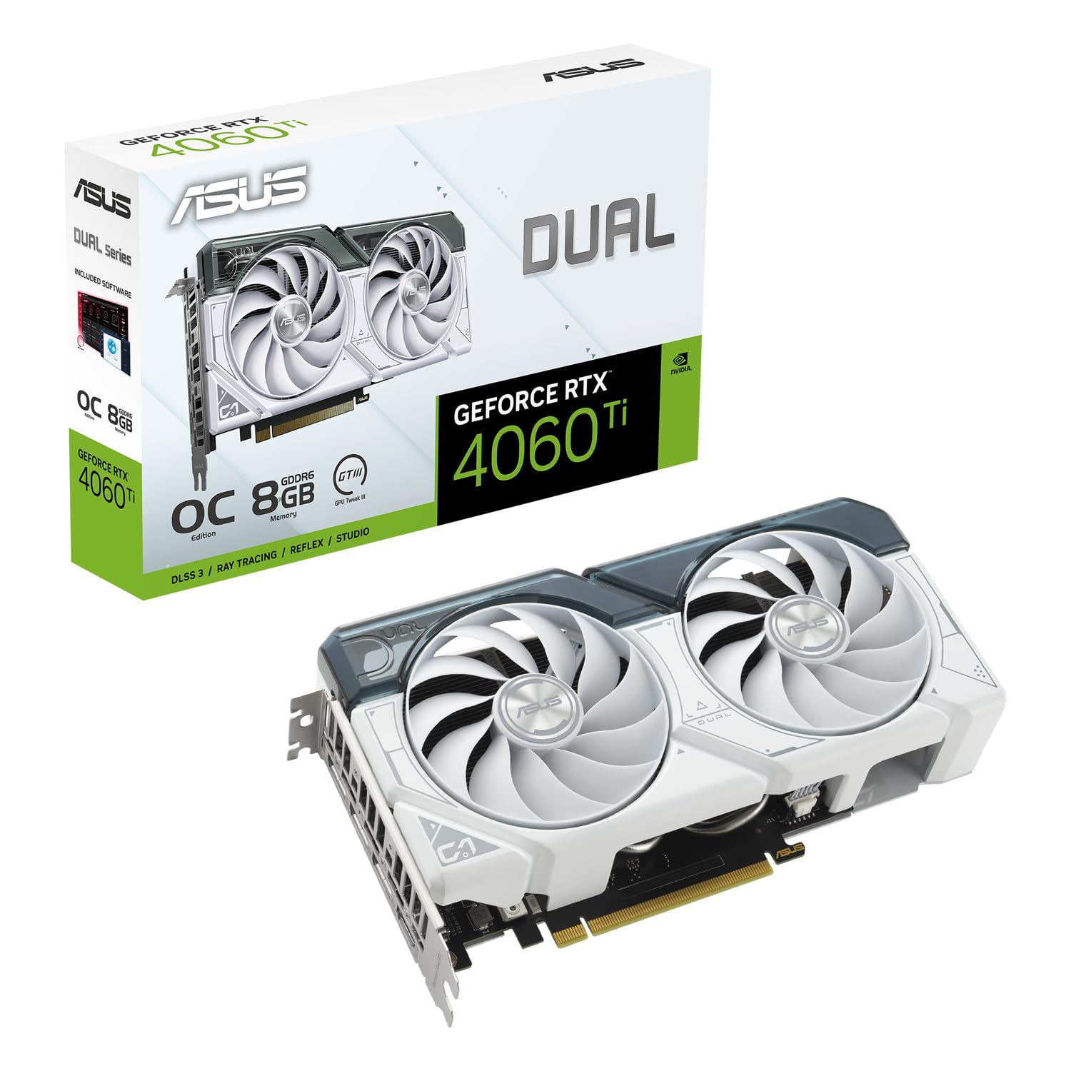 Amazon | ASUS Dual GeForce RTX™ 4060 Ti White OC Edition 8GB GDDR6