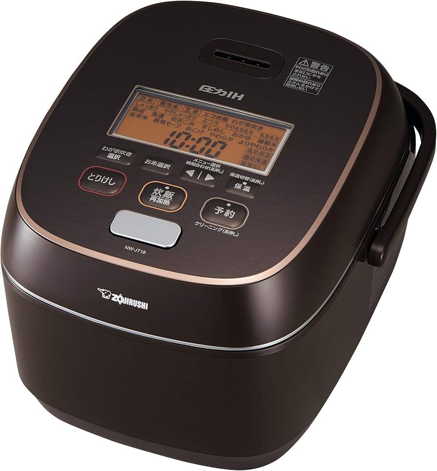 Amazon | 象印マホービン 炊飯器 1升 ブラウン NW-JT18-TA | 象印