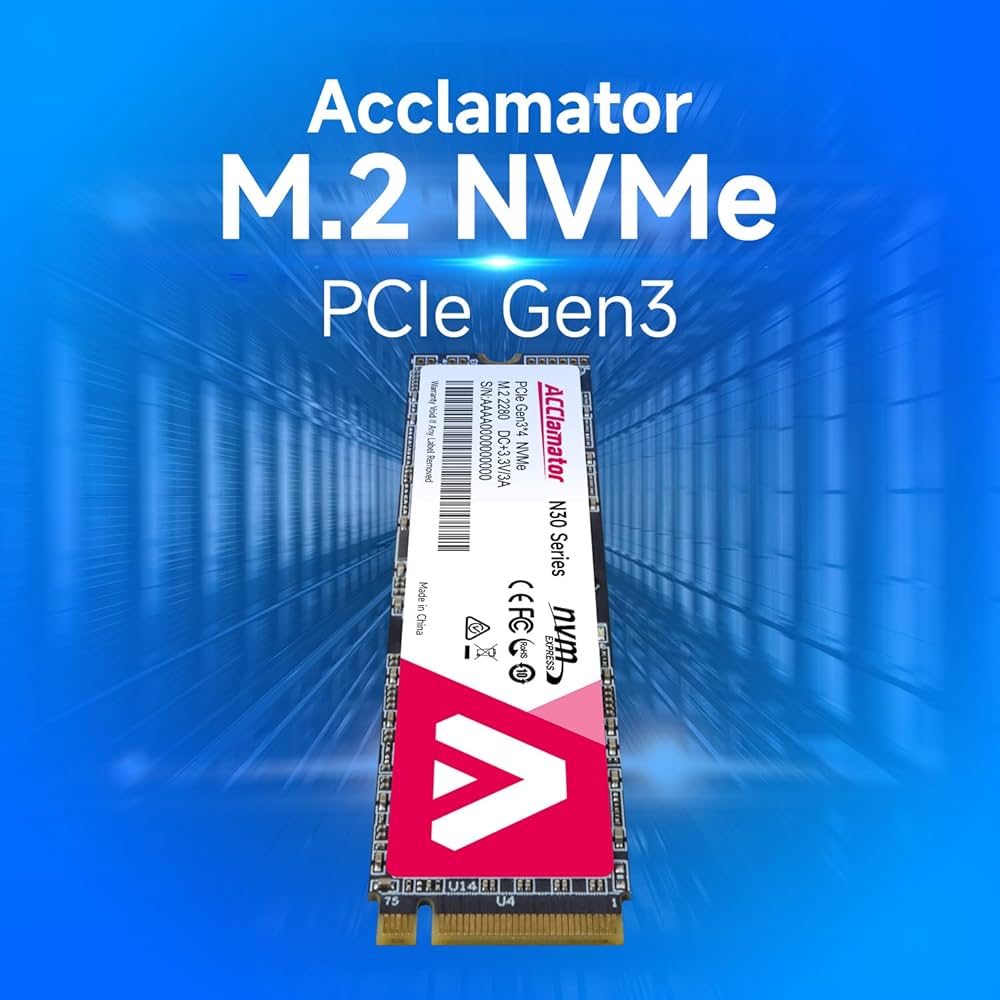 Amazon.co.jp: Acclamator SSD 1TB 内蔵 M.2 2280 PCIe3.0×4 NVMe1.3