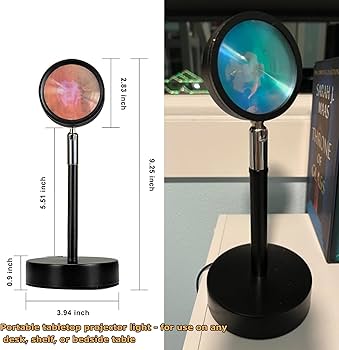 Jensense Sunset Projector Lamp Instagram Backdrop Light Creates