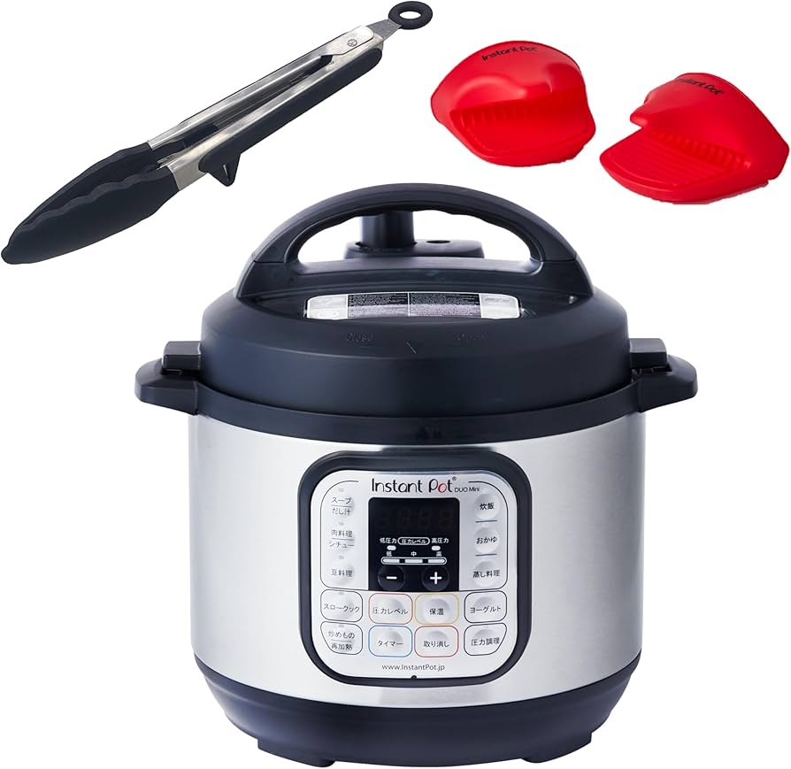 Amazon | インスタントポット 3.0L 電気圧力鍋 ミトン・トング付 国内