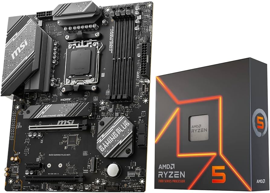 Amazon.com: INLAND AMD Ryzen 5 7600X CPU Processor with MSI B650