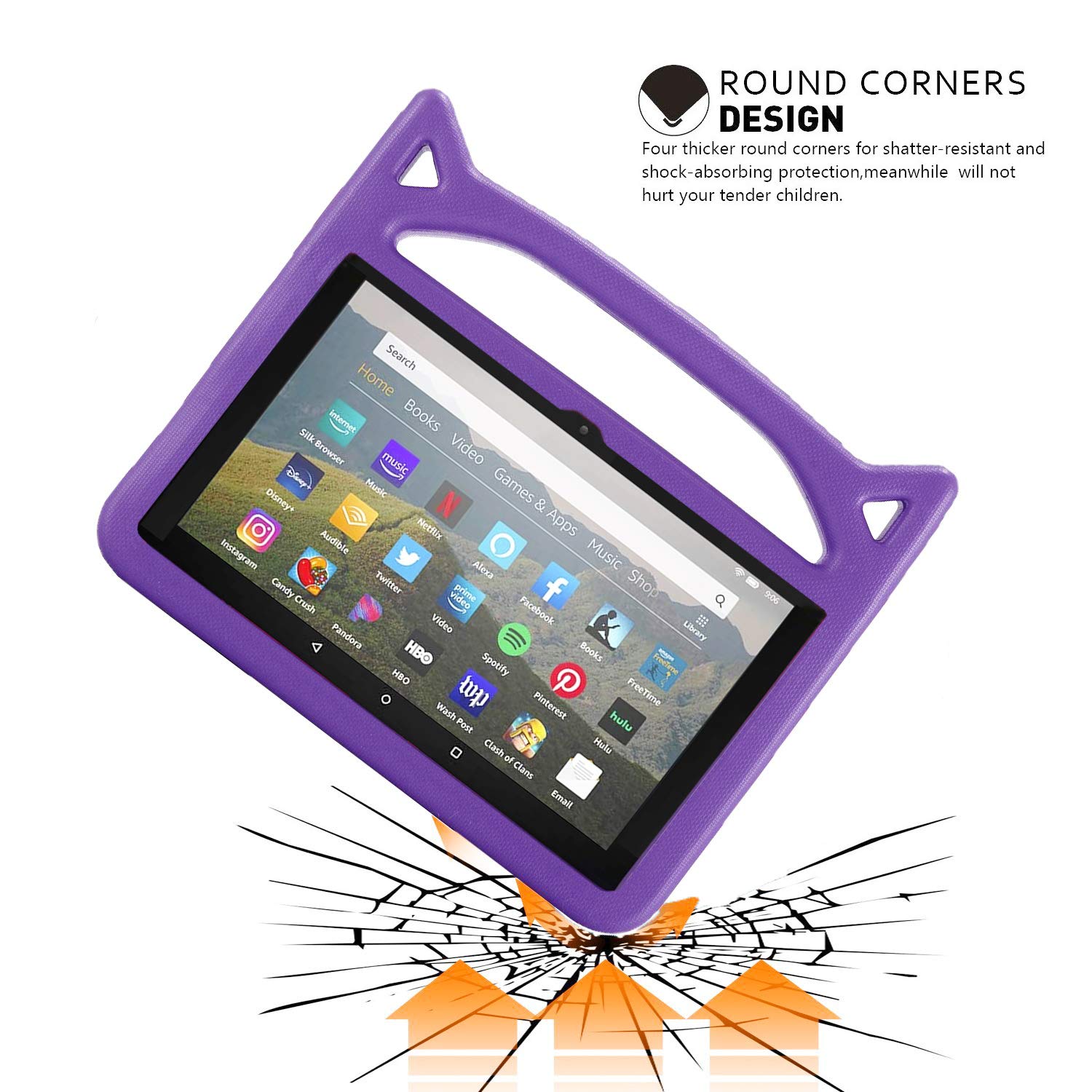 Amazon.co.jp: NewモデルFire HD 8/ HD 8 Plus タブレット ケース