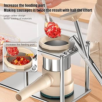 Amazon.co.jp: 手動ソーセージメーカー - 手動腸詰め器 ソーセージ