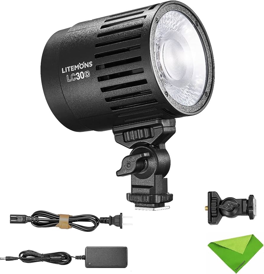 Amazon | Godox LC30D 33W LED ビデオ ライト 5600K 卓上 LED ライト