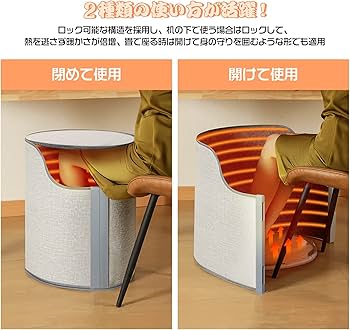 Amazon | CHICHL パネルヒーター 改良型デスクヒーター 足元ヒーター