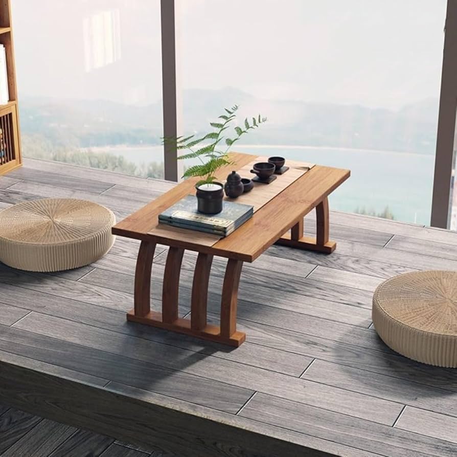 Amazon.co.jp: Bxzzuisローテーブル 和風 ローテーブル 竹製 ミニ