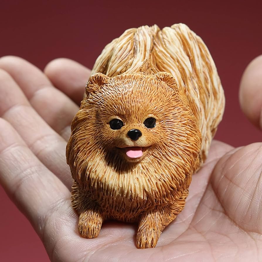 Amazon.com: 2.95 inches Small Resin Pomeranian Figurine Gifts