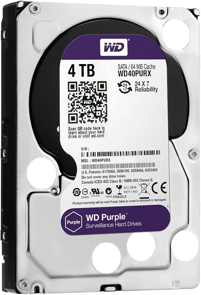 Amazon | WD HDD 内蔵ハードディスク 3.5インチ 4TB WD Purple 監視