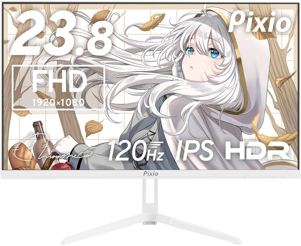 Amazon.co.jp: Pixio PX246 Wave White ゲーミングモニター 23.8インチ