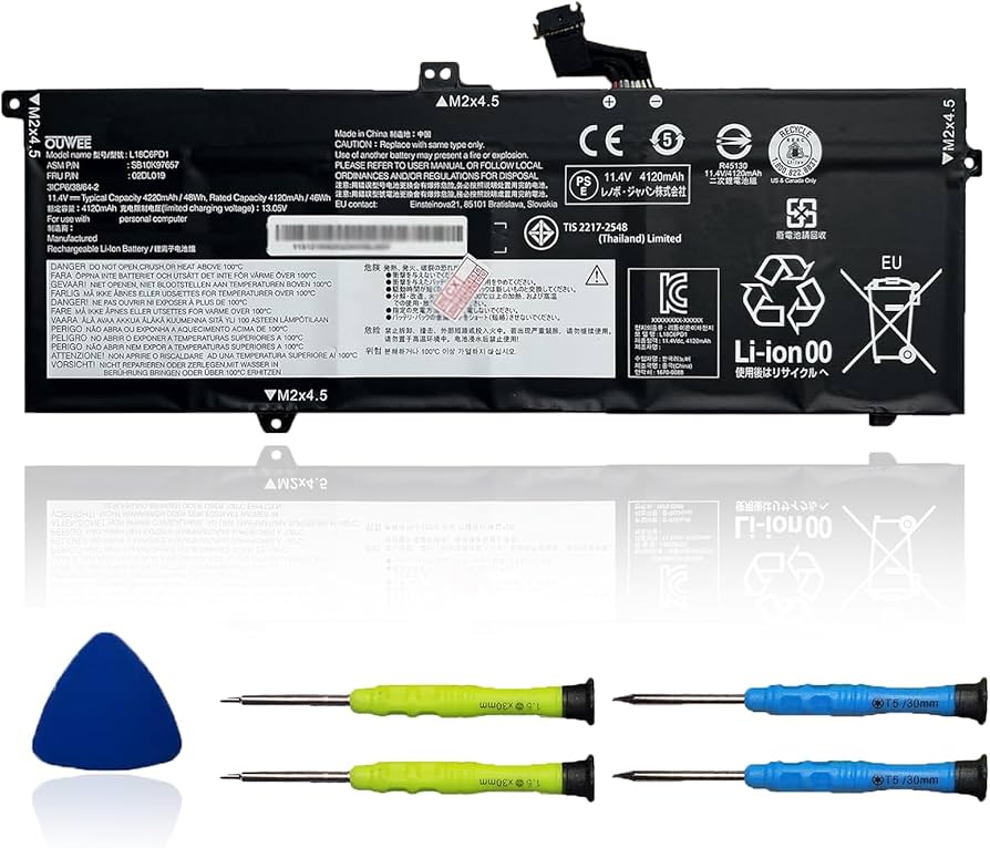 Amazon.com: OUWEE L18C6PD1 Laptop Battery Compatible with Lenovo