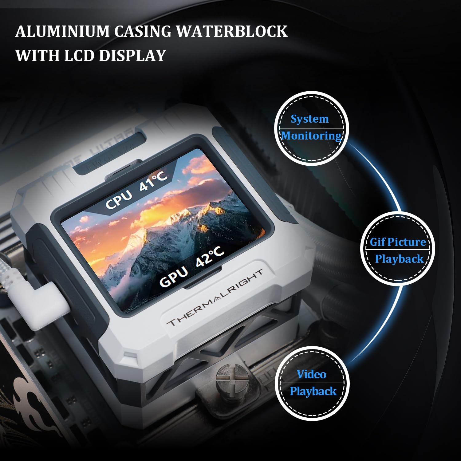 Amazon.co.jp: Thermalright FW 360 ホワイト ARGB-360mm V2 AIO CPU