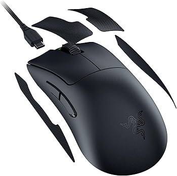 Razer Mouse para jogos DeathAdder V3 Pro: 63 g ultraleve - Sensor