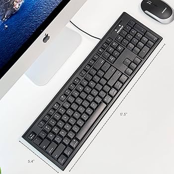 Amazon | Macally フルサイズUSB有線キーボードfor Mac Mini/Pro、iMac