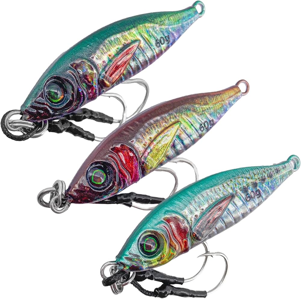 Amazon.co.jp: eeldog メタルジグ 60g リアル系 アピール系 選べる