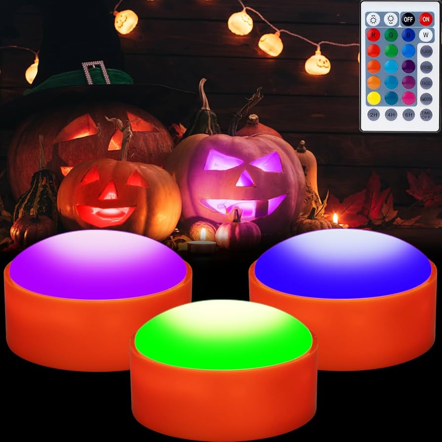 Amazon.com: Litake Halloween Jack-O-Lantern Lights Dimmable Timer
