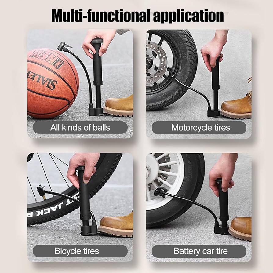 Amazon.co.jp: 自転車 携帯ポンプ 空気入れ スポーツボールポンプ 携帯