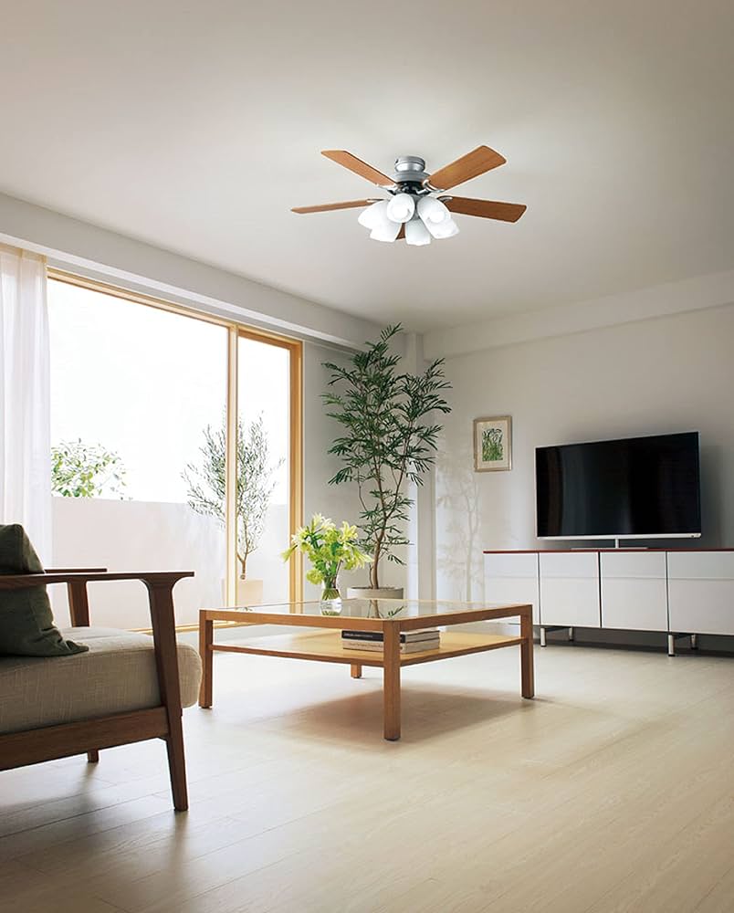 Amazon | オーデリック LEDシーリングファン(LED電球一般形8.6W×6・光