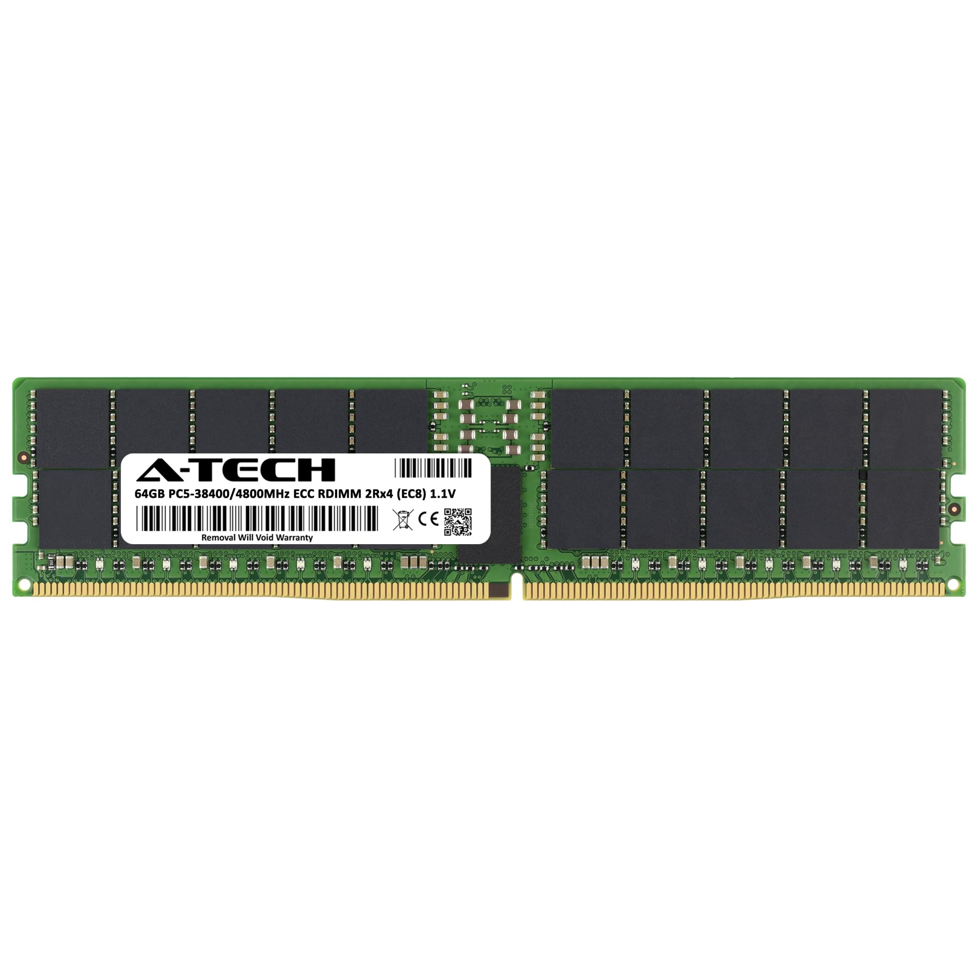 A-Tech 64GB DDR5 4800MHz PC5-38400 ECC RDIMM 2Rx4 (EC8 10x4) Dual