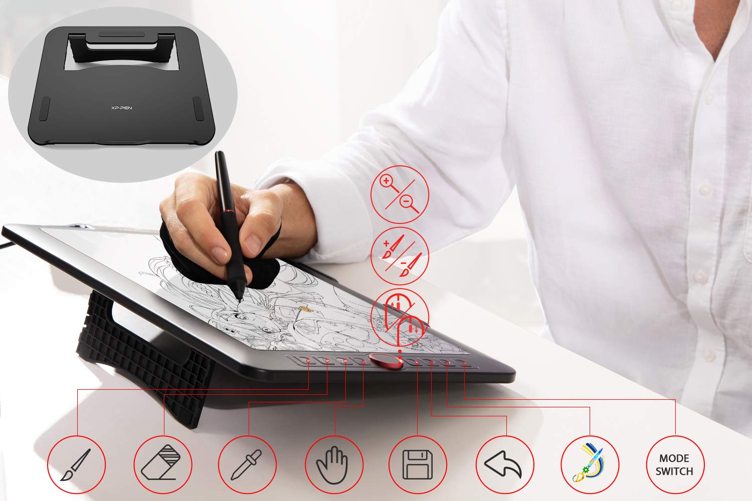 Amazon.co.jp: XPPen 液タブ 液晶タブレット 13.3インチ フル