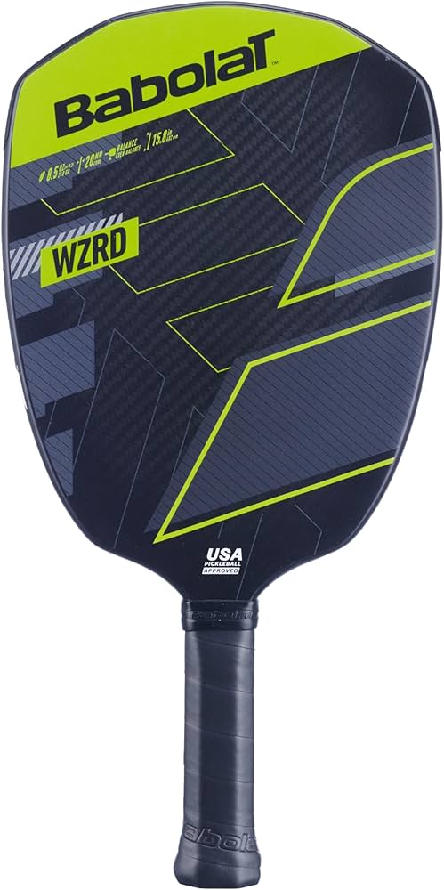Amazon.co.jp: Babolat WZRD ピックルボールパドル (ブラック/グリーン