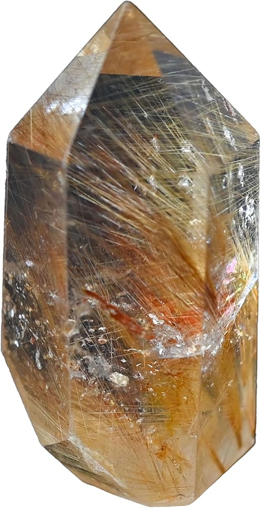 Amazon.co.jp: 【英雅堂】ルチルクォーツ ポイント 4cm 27g 金針水晶