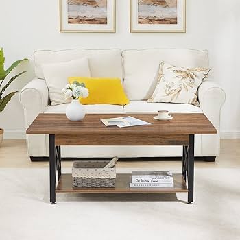 Amazon.com: GreenForest Coffee Table with Storage, 43 inch Large