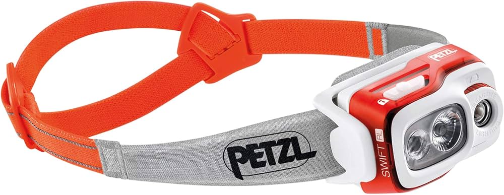 Amazon.com : PETZL, Swift Rl Lamp Orange, Compact, Very Powerful