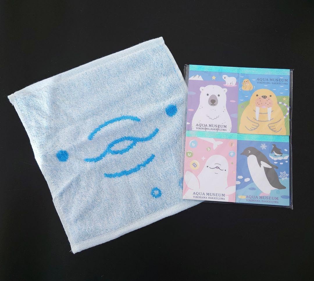 Amazon.co.jp: 八景島シーパラダイス ハンカチタオルとメモ帳のセット