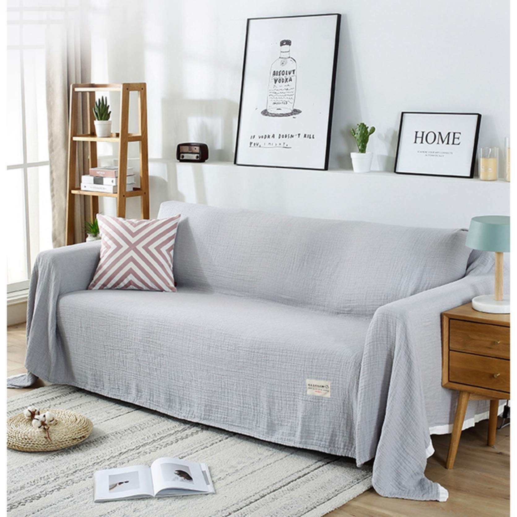 Amazon｜ソファーカバー タオルケット 綿100% 柄 200*260 ガーゼ