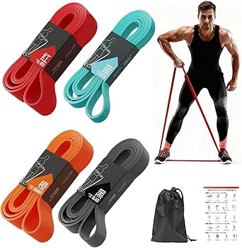 Amazon.co.jp: レジスタンスバンド トレーニングチューブ 懸垂