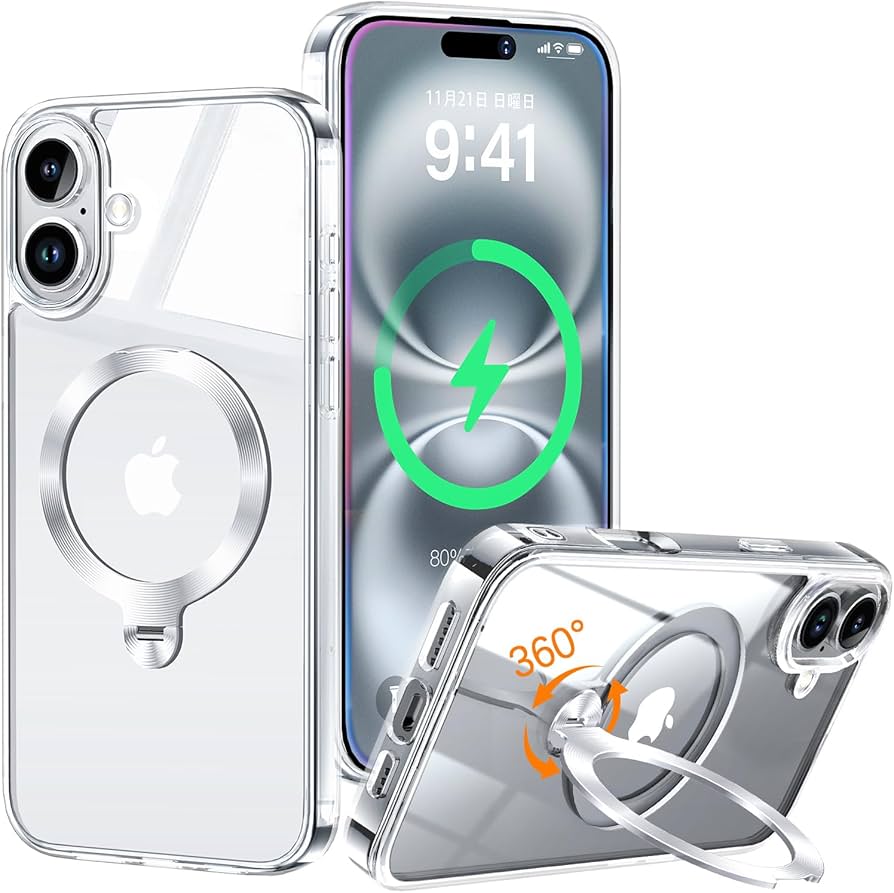 Amazon.co.jp: 【全身極上クリア・360°回転CD スタンド】ZapNet iPhone