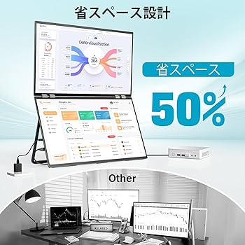 Amazon.co.jp: InnoView デュアル モバイルモニター 23.8インチ 2K