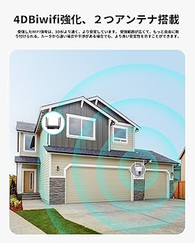 Amazon.co.jp: 【2.4と5GhzWiFi対応・5MP超高画素・2年保証】BOIFUN