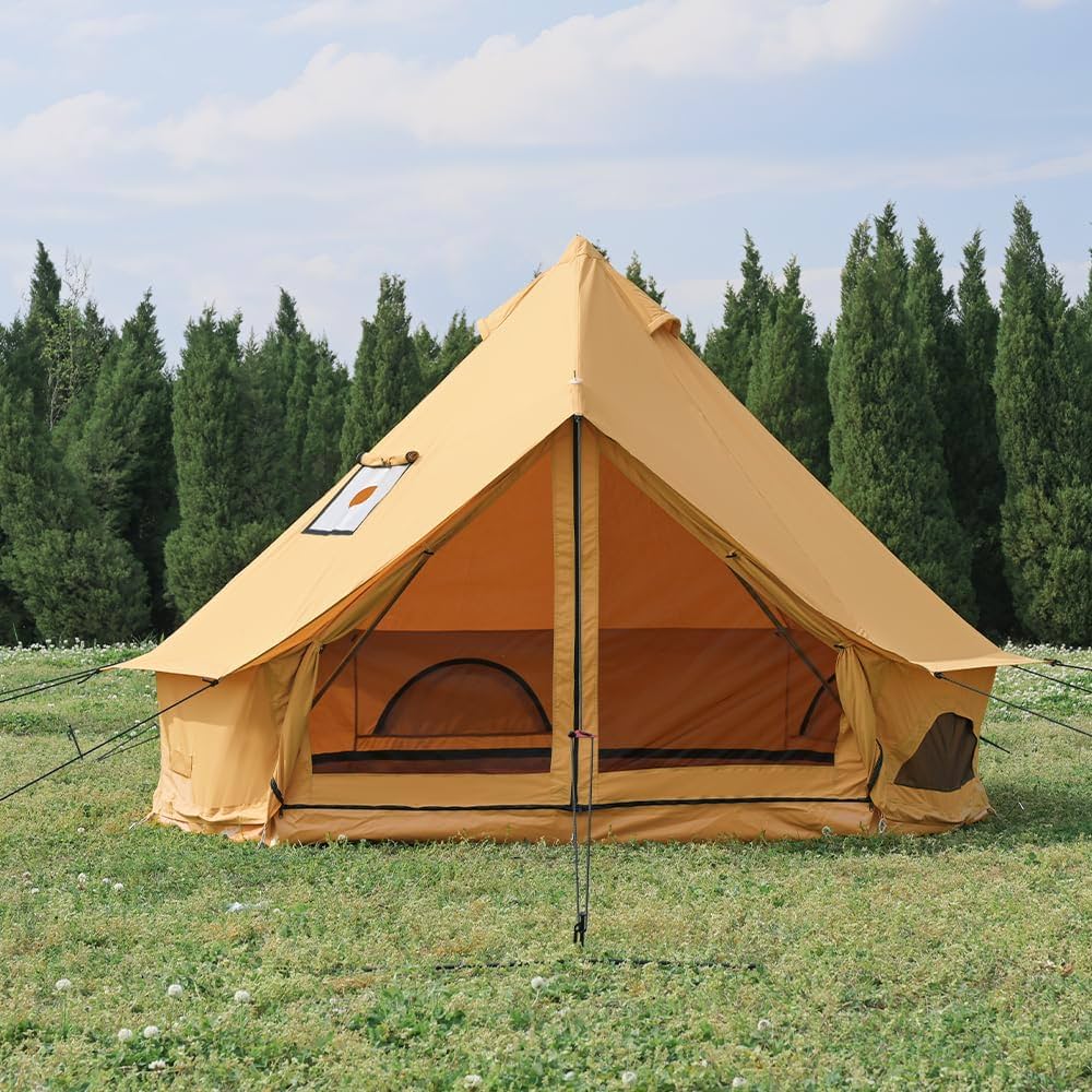 Amazon.com : WaldZimmer Canvas Bell Tent 10ft Ginger with Stove