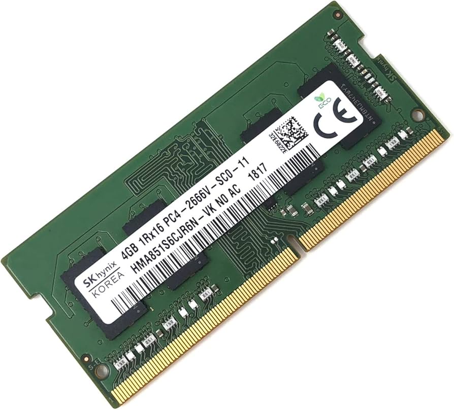 SK hynix HMA851S6CJR6N - VK Non ECC PC4-2666V 4GB DDR4 at 2666MHz