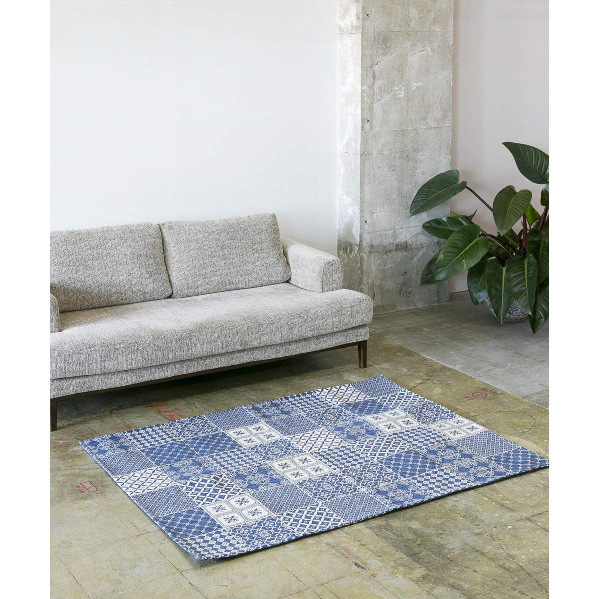 新品ジャーナルスタンダードファニチャー花柄タペストリー風ラグ 新品