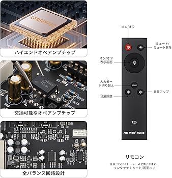 Amazon.co.jp: AIYIMA T20 フルバランスHi-Fi真空管プリアンプ TUBE