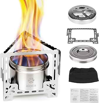 Amazon | Alocs 8pcs アルコールストーブ セット 五徳付き 軽量