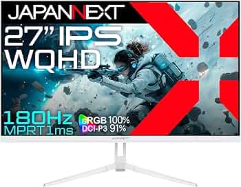 Amazon.co.jp: 27インチ IPSパネル搭載 180Hz対応 WQHDゲーミング