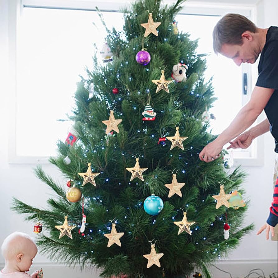 Amazon.co.jp: クリスマス ボール オーナメント セット | カラフルな五