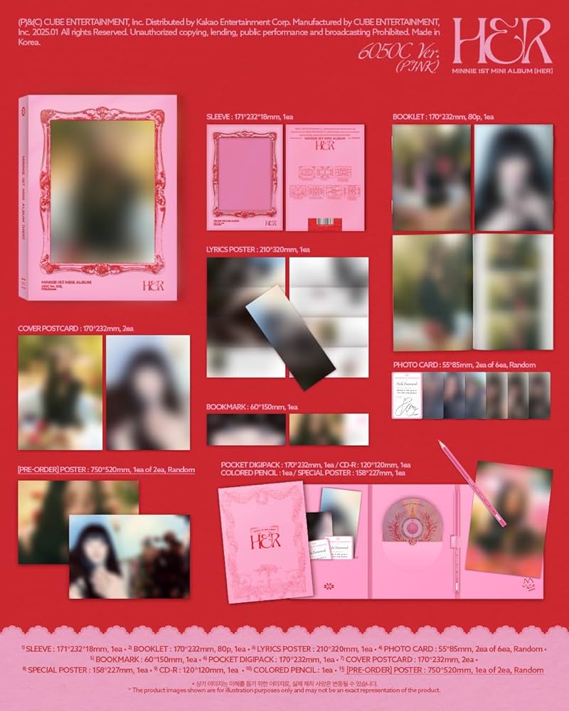 Amazon.com: (G) I-DLE Minnie HER 1st Mini Album with Tracking