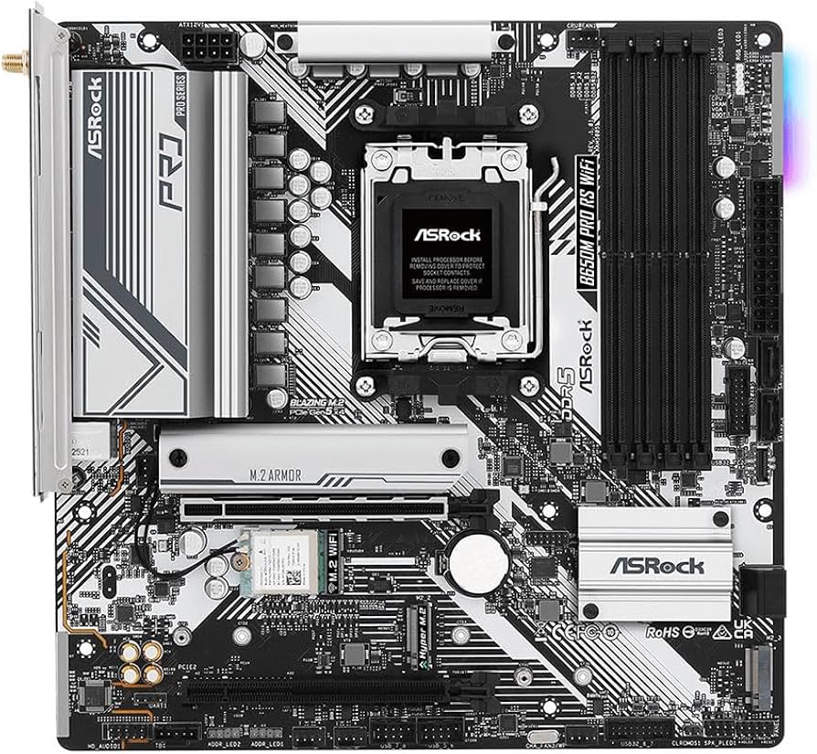Amazon.com: Asrock B650MProRSWiFi Mb Asrockb650m Pro Rs WiFi R