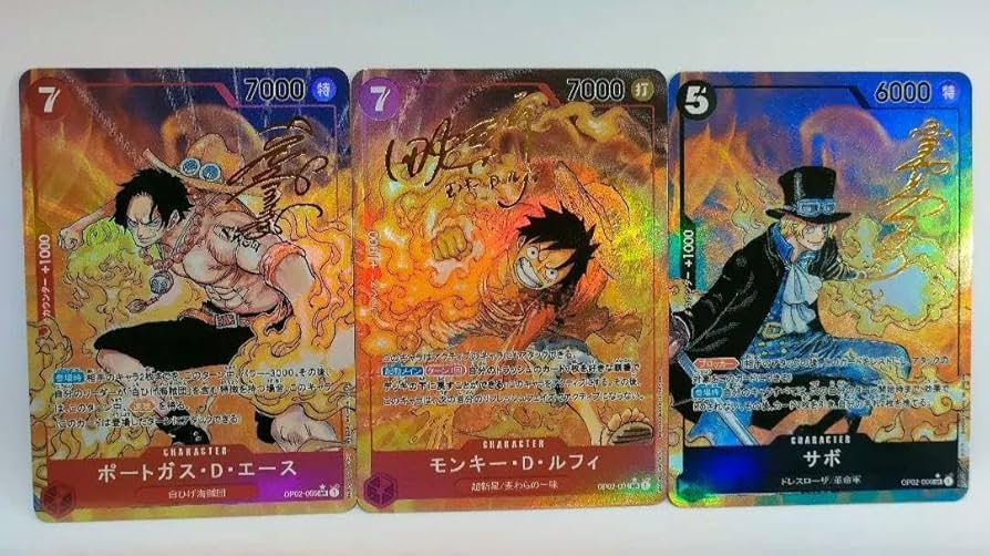 Amazon.co.jp: ワンピース ルフィ エース サボ 兄弟3枚セット カード