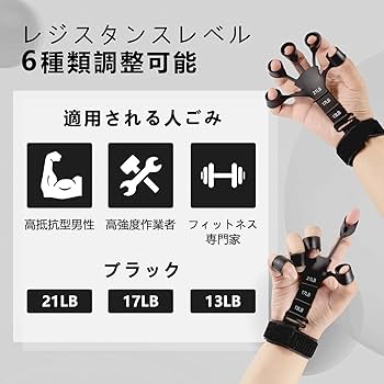 Amazon | JEKYDOSDフィンガーパワー 2個セット フィンガートレーナー