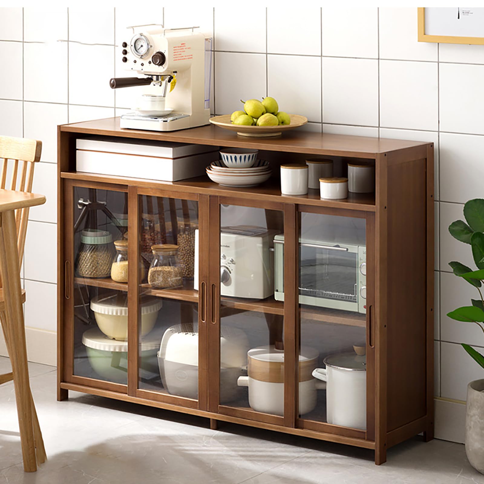 Amazon｜ADOSSY キッチンラック 食器棚 キッチン収納棚 食器 収納棚