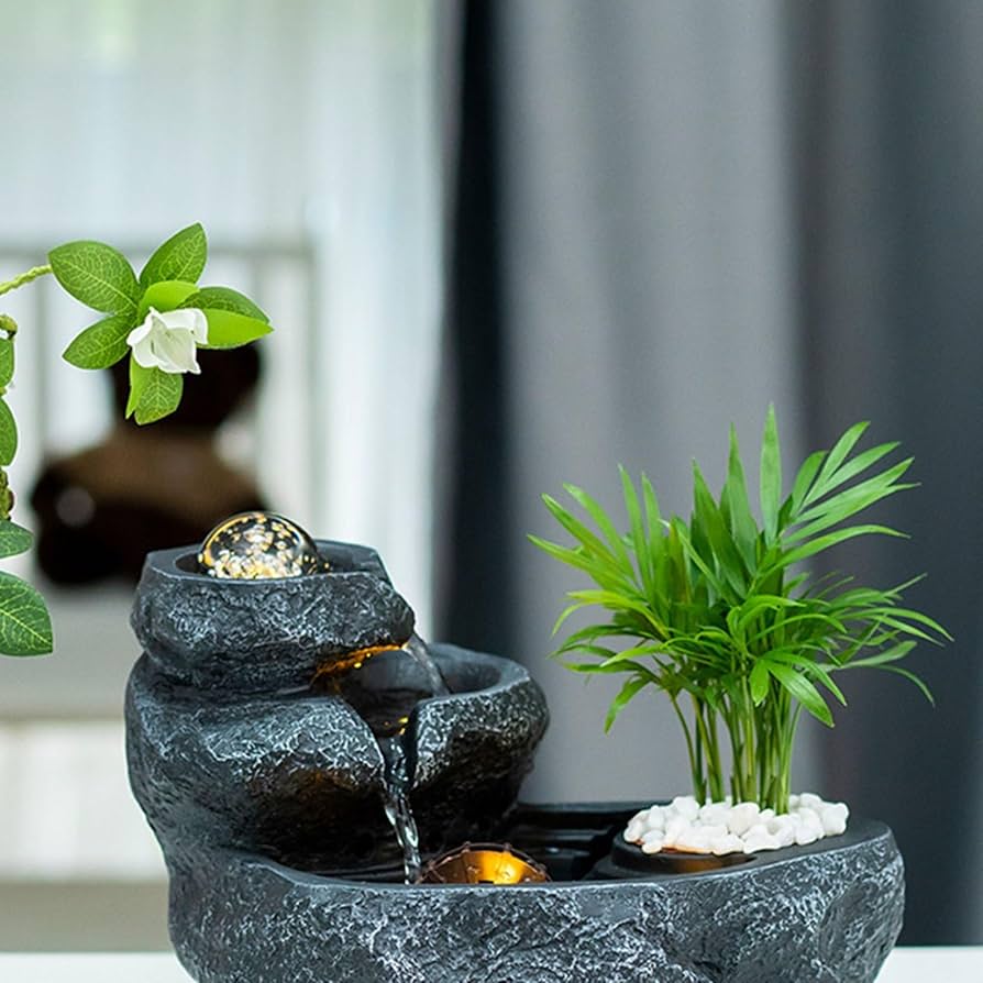 Amazon.co.jp: インテリア卓上噴水 室内噴水 デスクトップ噴水 噴水
