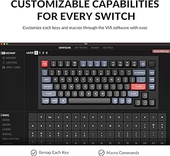 Amazon | Keychron Q1 有線 カスタム メカニカル キーボードノブ